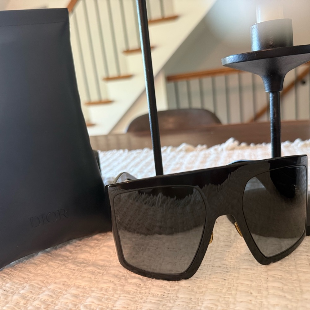 Dior Oversized Black Sunglasses Acetate DiorSo Light 1 Shield